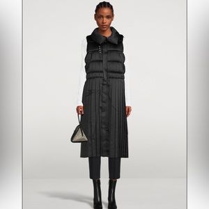 NOIR KEI NINOMIYA Padded Satin Pleated Vest - SMALL NWOT